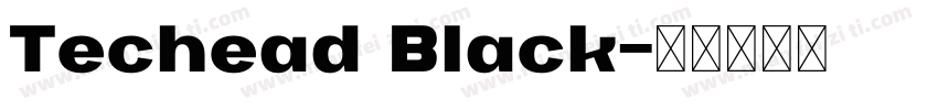Techead Black字体转换